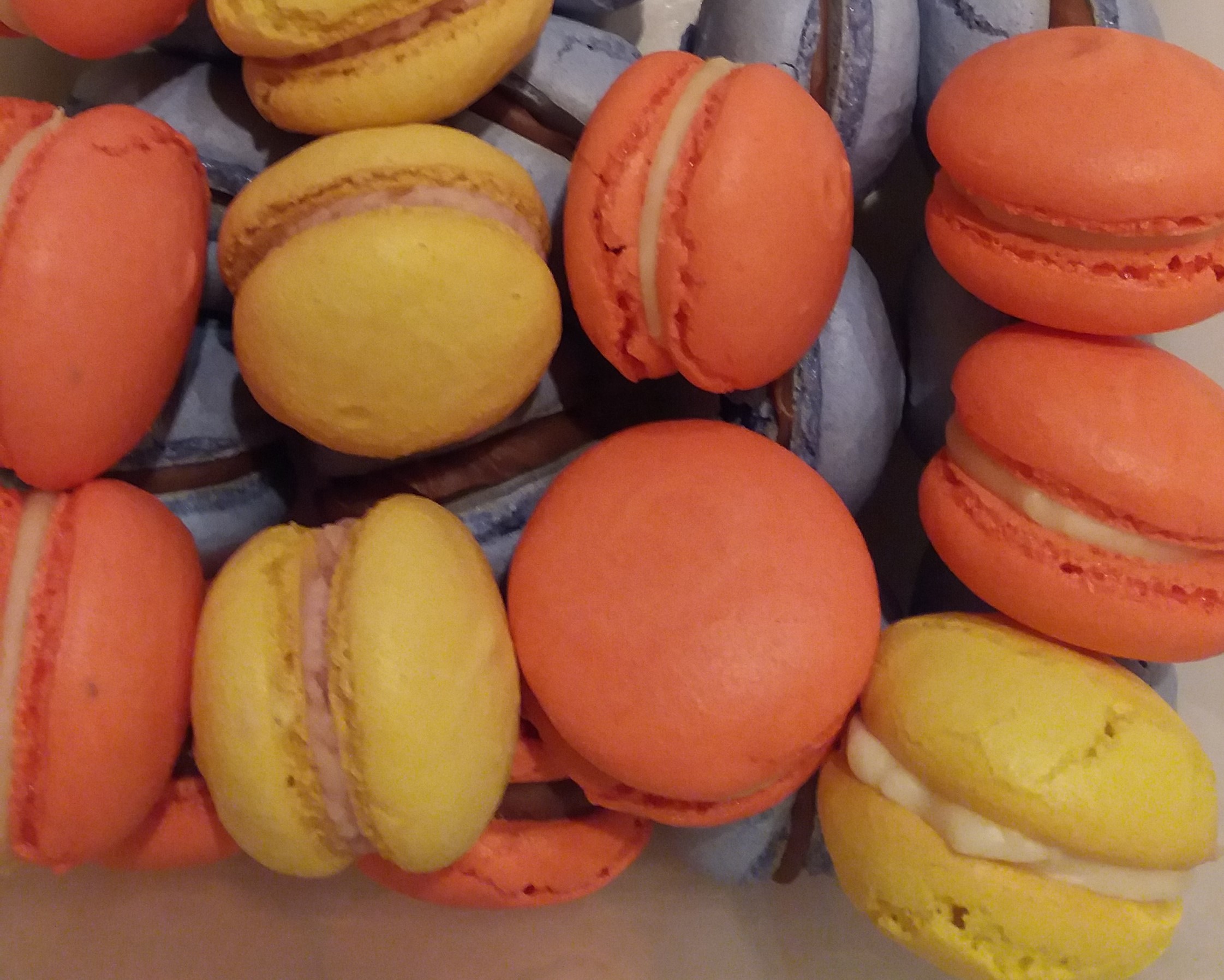 A picture with macarons